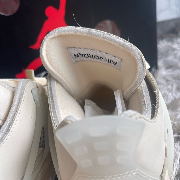 Jordan 4 Retro Off-White Sail 5.5 (W) Off-White Virgil Abloh collab NIB - Picture 11 of 12